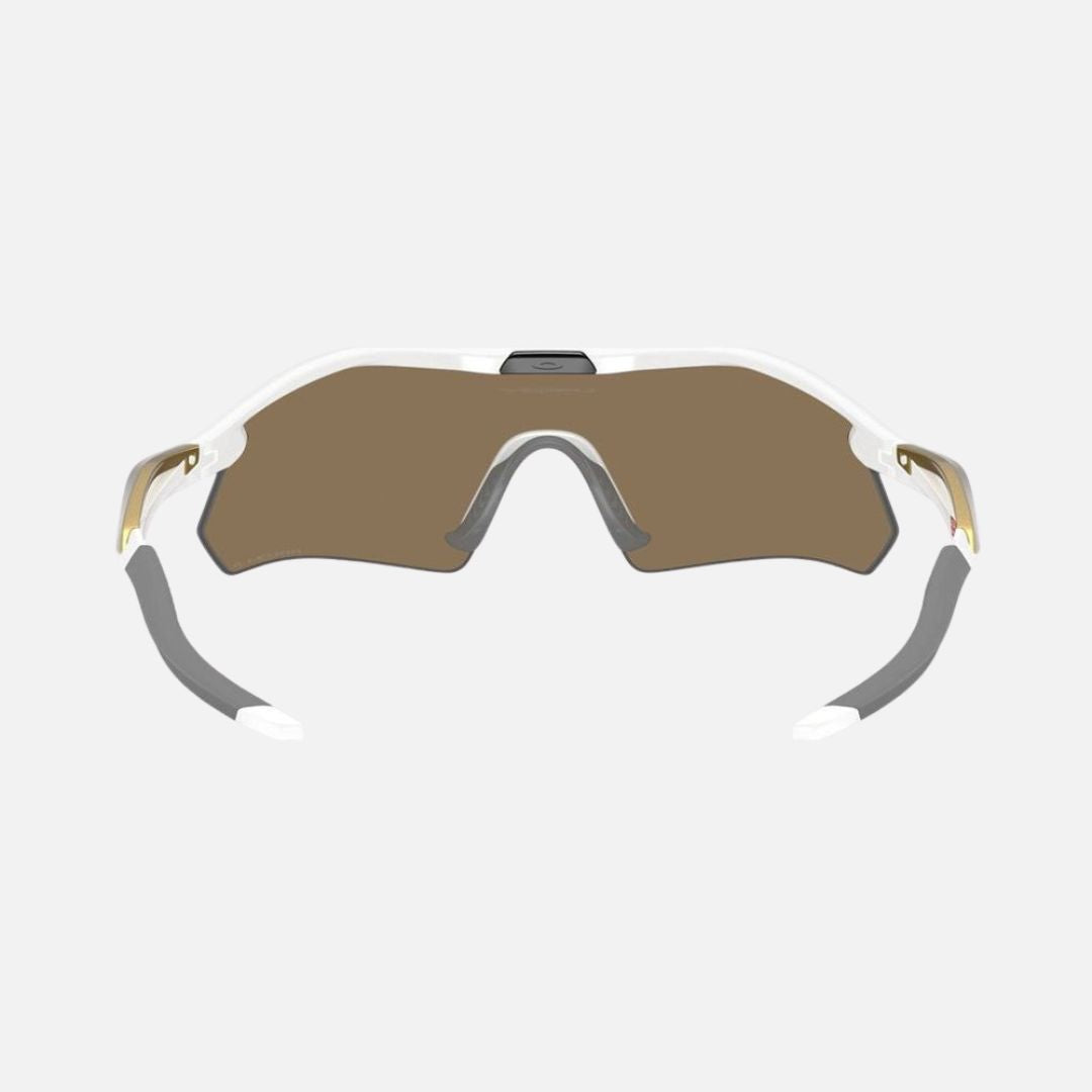 Oakley Radar Plate Sunglasses Polished White/Prizm 24K Polarised Lenses