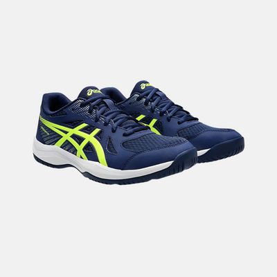 Asics Upcourt 6 Men's Badminton Shoes -Blue Expanse/Safety Yellow