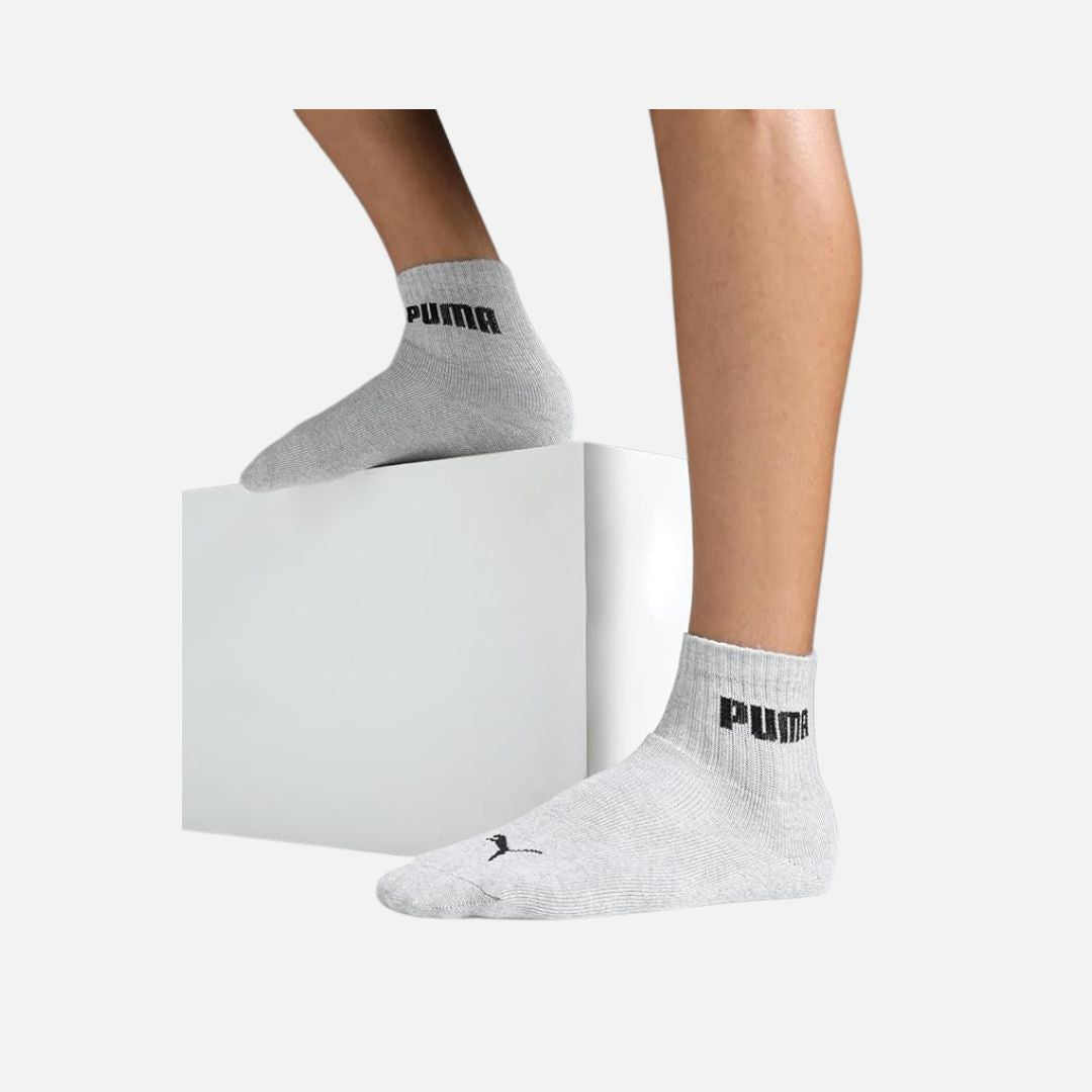 Puma Cotton Unisex-Adult Sport Quarter 3P Quarter Length Socks