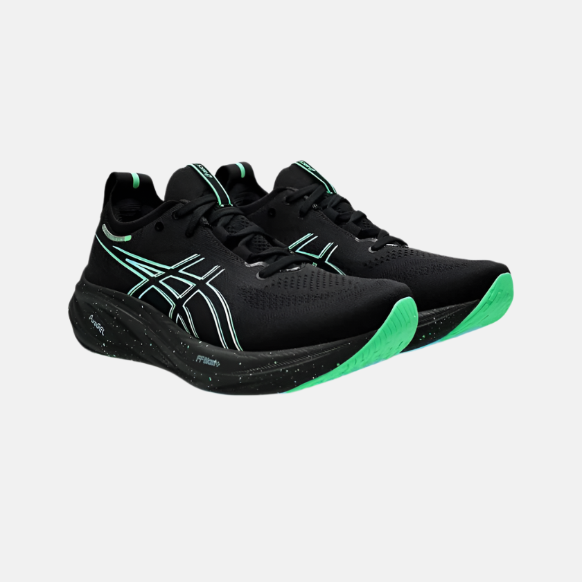Asics Gel-Nimbus 26 Men's Running Shoes -Black/Soothing Sea – Gambol