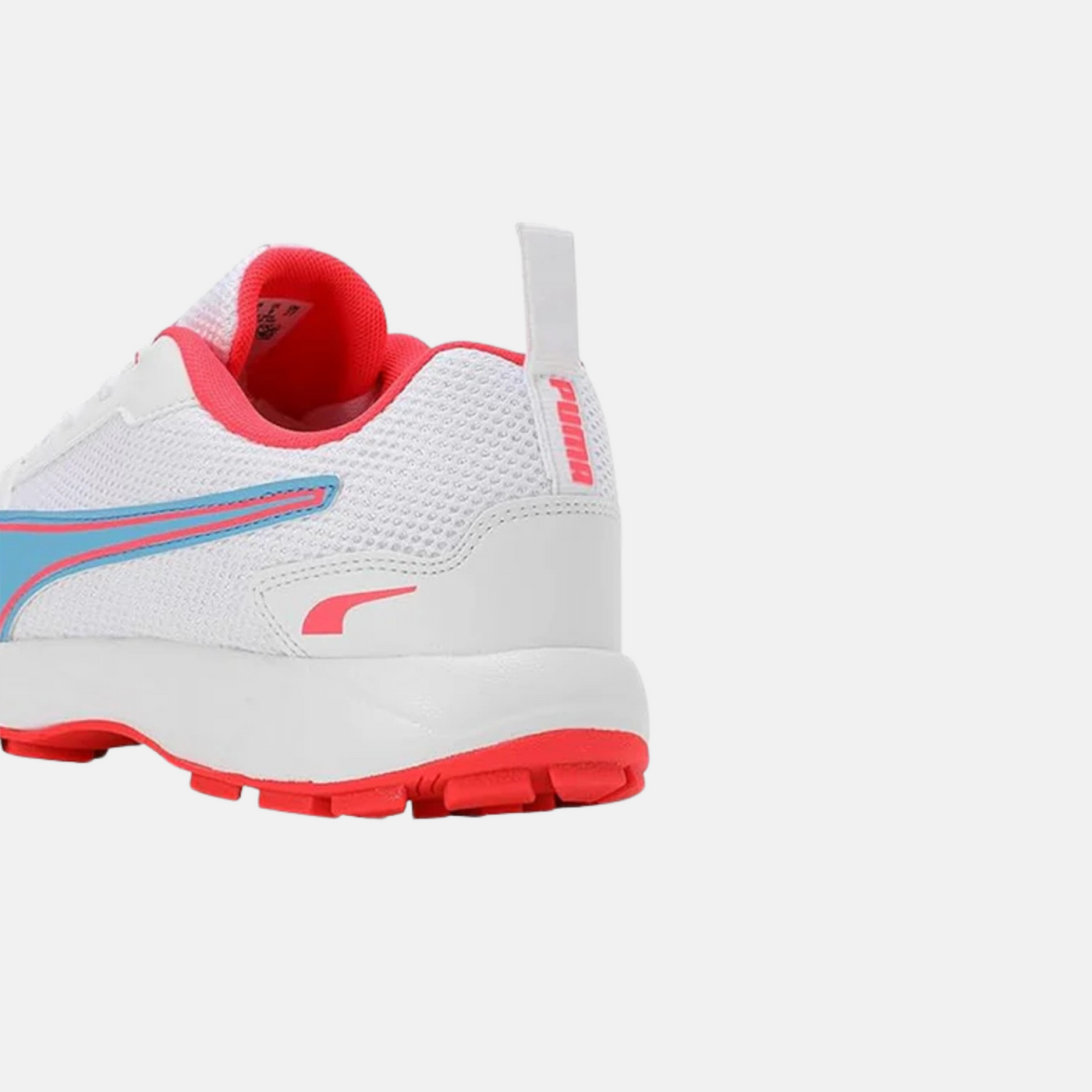 Puma Men’s HighRun Cricket Shoe — White/Blue