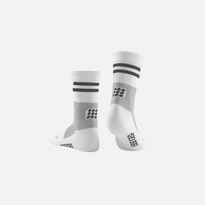 Cep Training Mid Cut Compression Socks, Men -  White