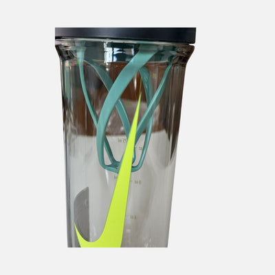 Nike Transparent Recharge 2.0 Gym Shaker Bottle -Clear/Black/Clear/Black/Volt/Clear Black/Royal Blue