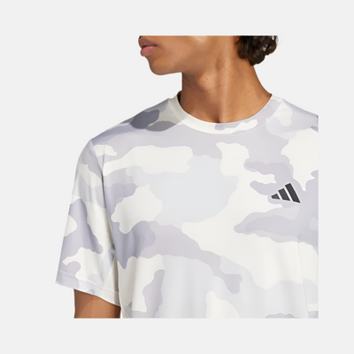 Adidas Train Essentials Camo Men's Training T-shirt -Chalk White