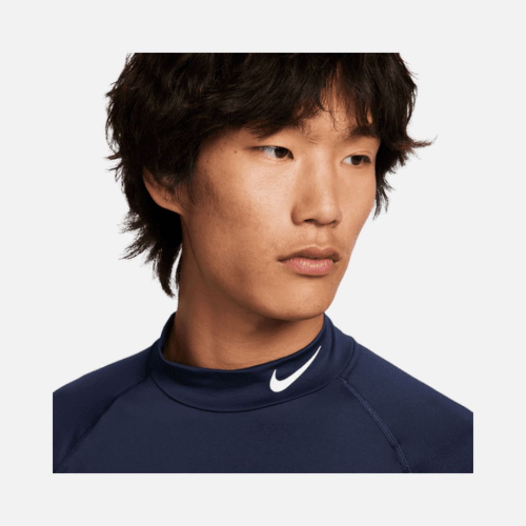 Nike Men's Dri-FIT Fitness Mock-Neck Long-Sleeve Top