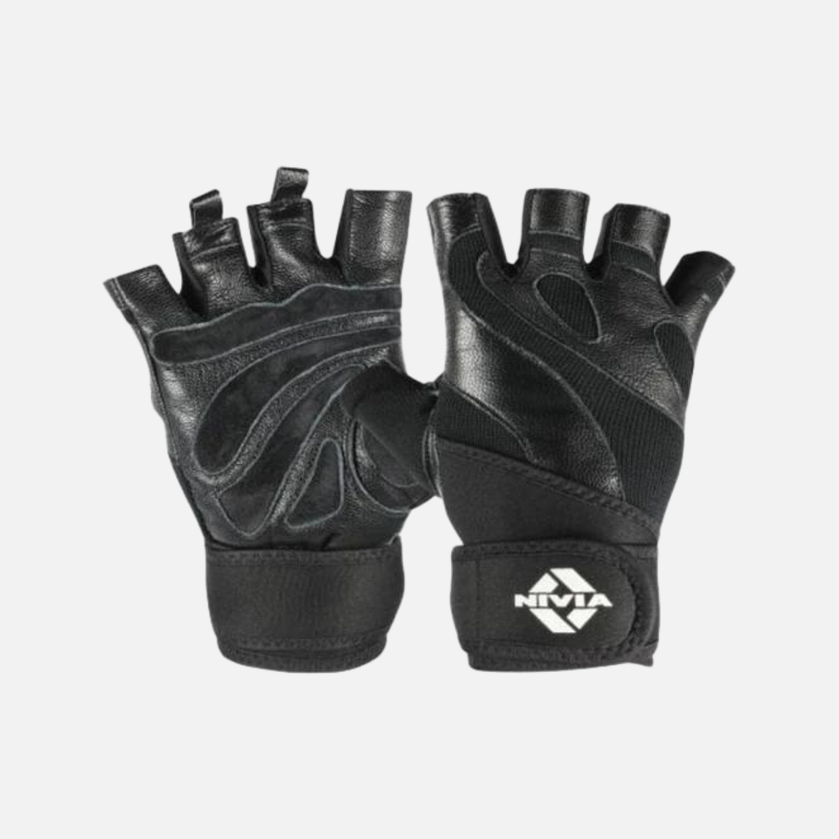 Nivia Tough Grip Weightliftng Gym Gloves -Black