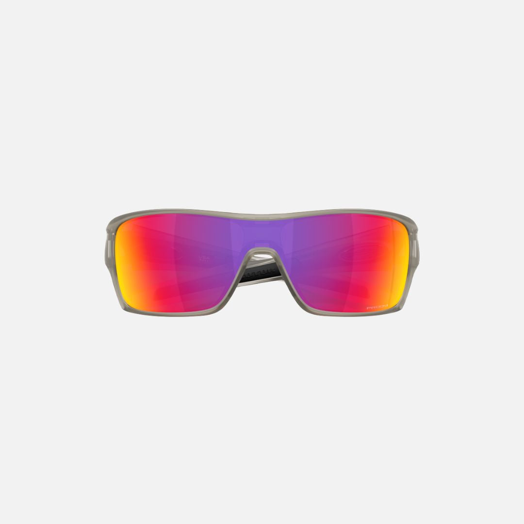 Oakley Sunglass Turbine Rotor prizm road Lenses with matte transparent grey ink Frame