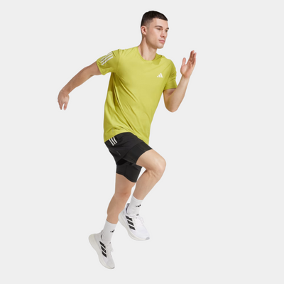 Adidas Own the Mens Run Tee - Florescent yellow