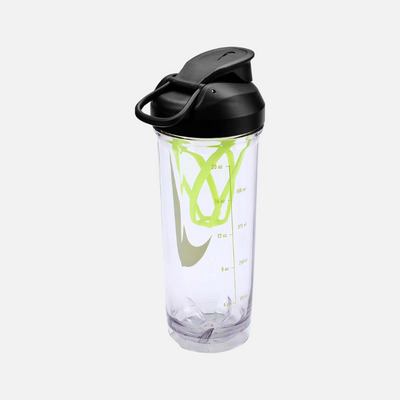 Nike Transparent Recharge 2.0 Gym Shaker Bottle -Clear/Black/Clear/Black/Volt/Clear Black/Royal Blue