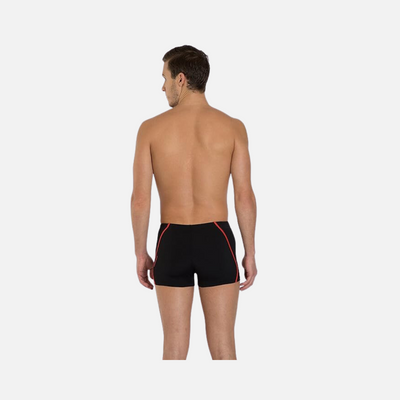 Speedo Essential Splice Aquashort Men's Swimwear -Black/Lava Red