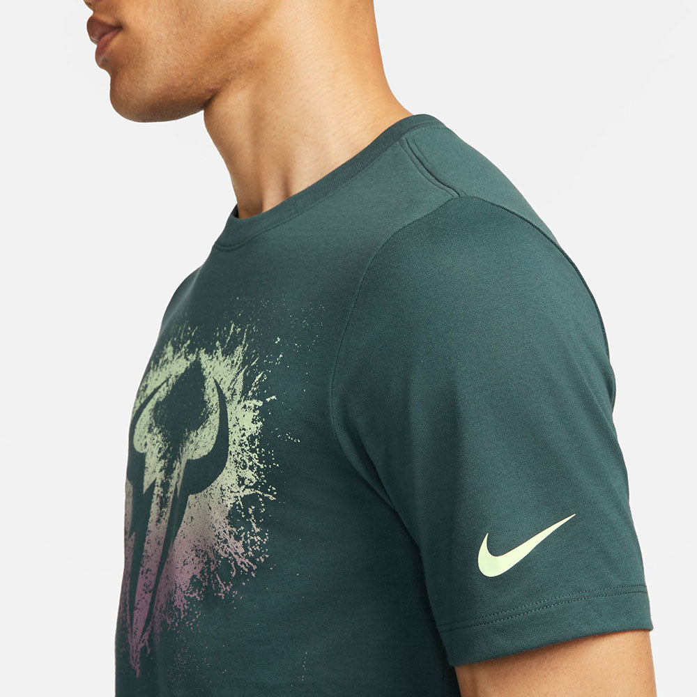Nike Court Dry Fit Rapha mens tennis T-shirt -Deep Jungle