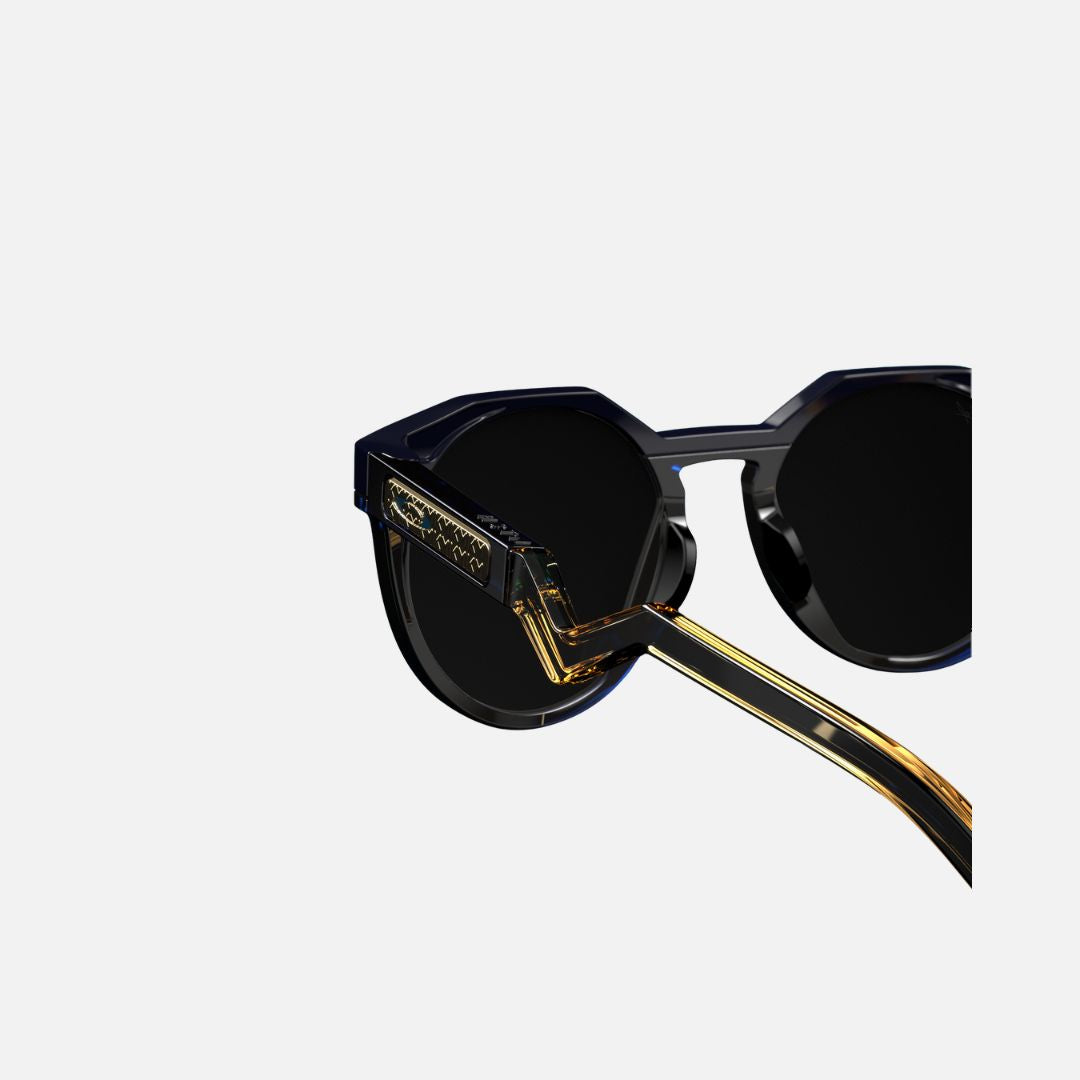 Oakley HSTN Prizm 24k Polarized Lenses, Navy/Transparent Blue Frame