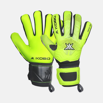 Kobo GKG-32 Football Goal Keeper Gloves Adult -Neon/Black