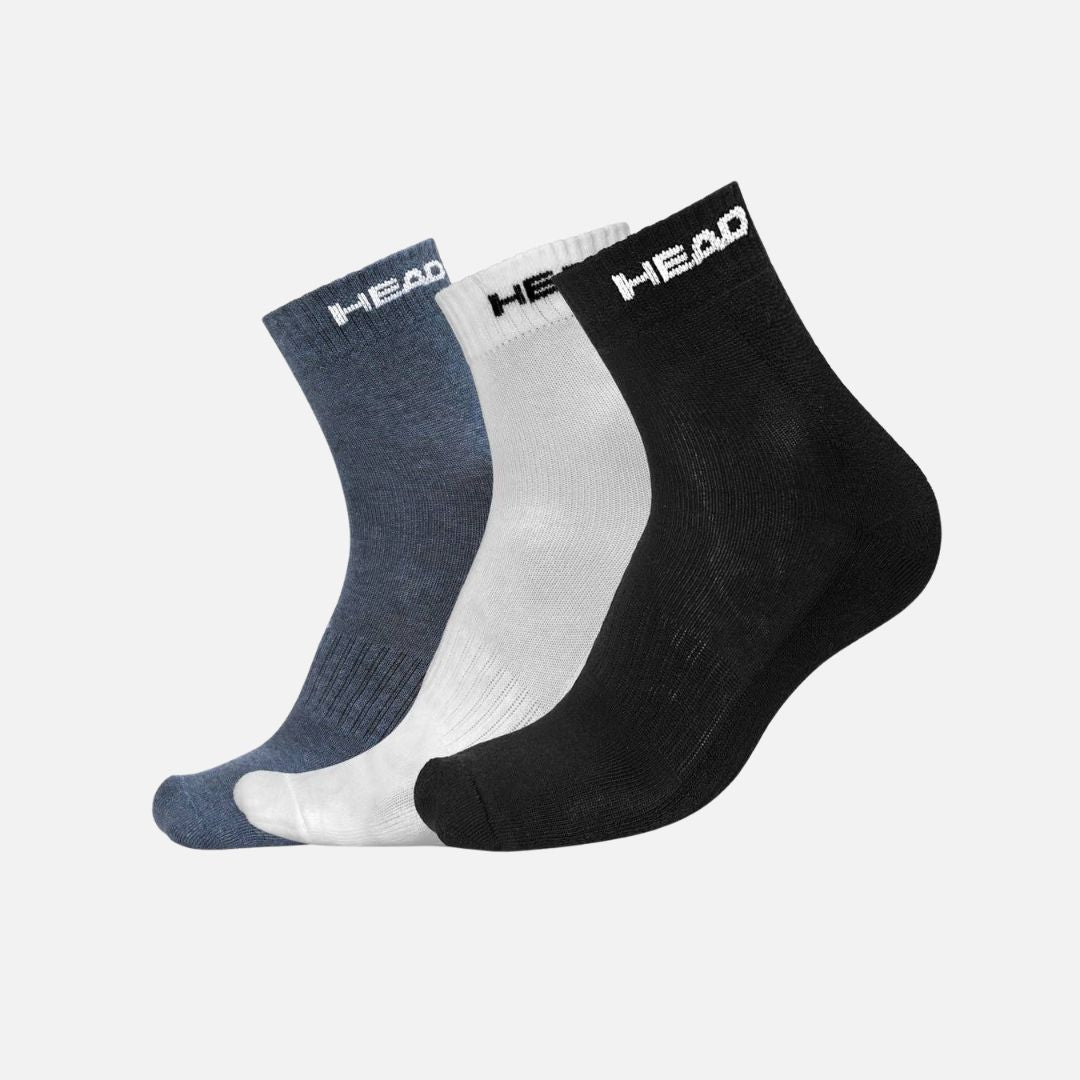 Head Tennis Ankle Socks Hsk-76 (Trio Pack) – Sweat-Wicking and Perfect Fit