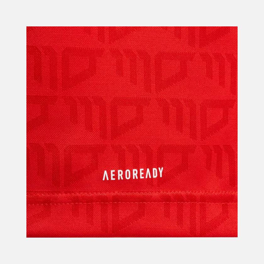 Adidas Aeroready Salah Kids Boys Inspired Jersey -Vivid Red/White/Gold Metallic