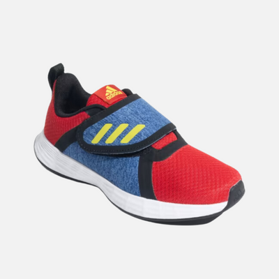 Adidas Credulo 2.0 Kids Unisex Shoes (4-16Year) - Better Scarlet/Impact Yellow/Blue / Black