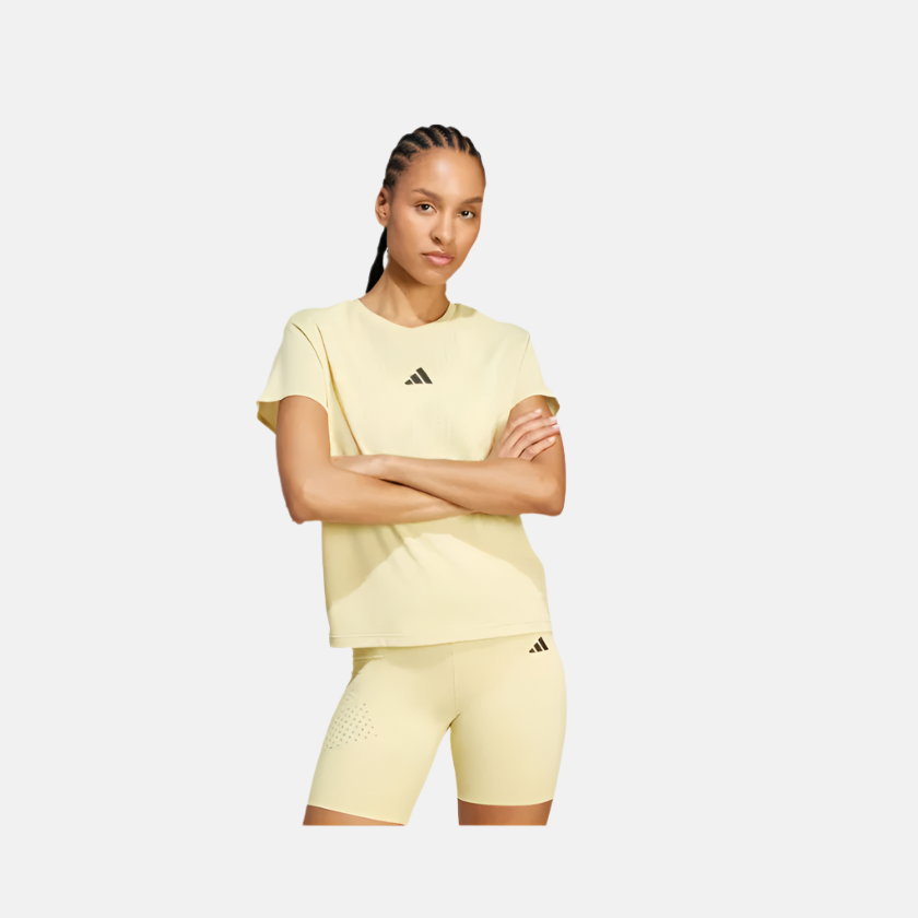 Adidas Airchill Women's Training T-shirt -Powder Yellow