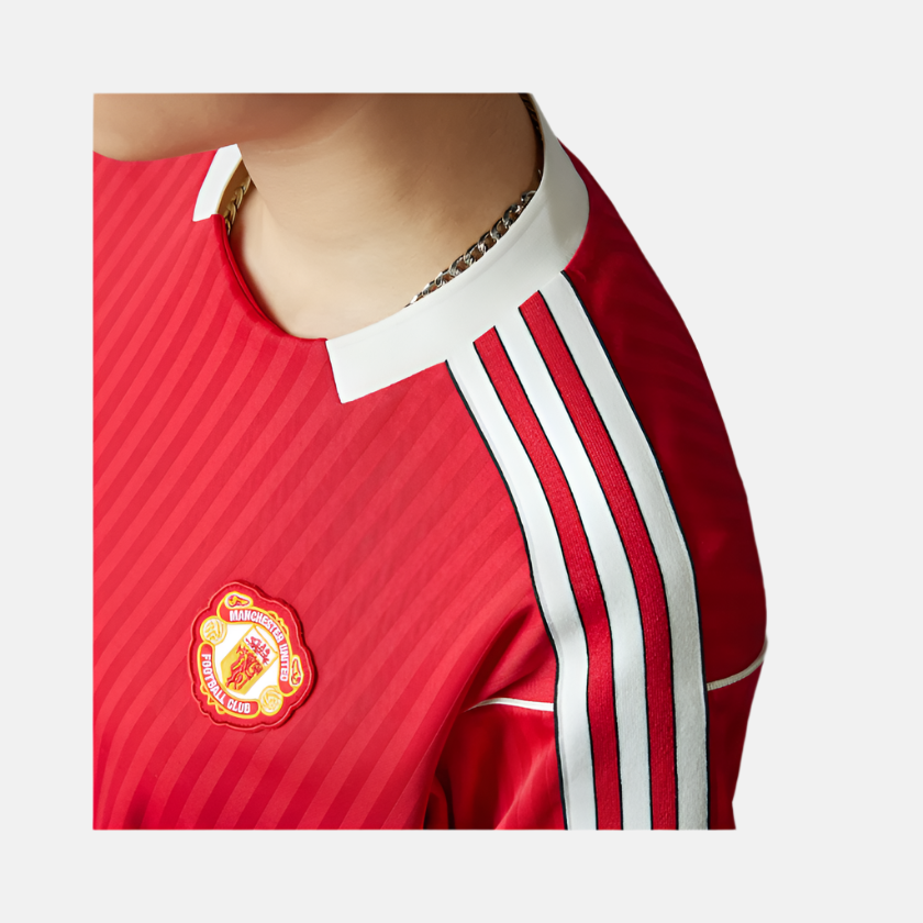 Adidas Manchester United Terrace Icons Football Jersey Gender Neutral -Mufc Red