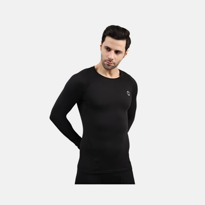 SS Skin Fit full sleeves Men's Cricket Top -Black