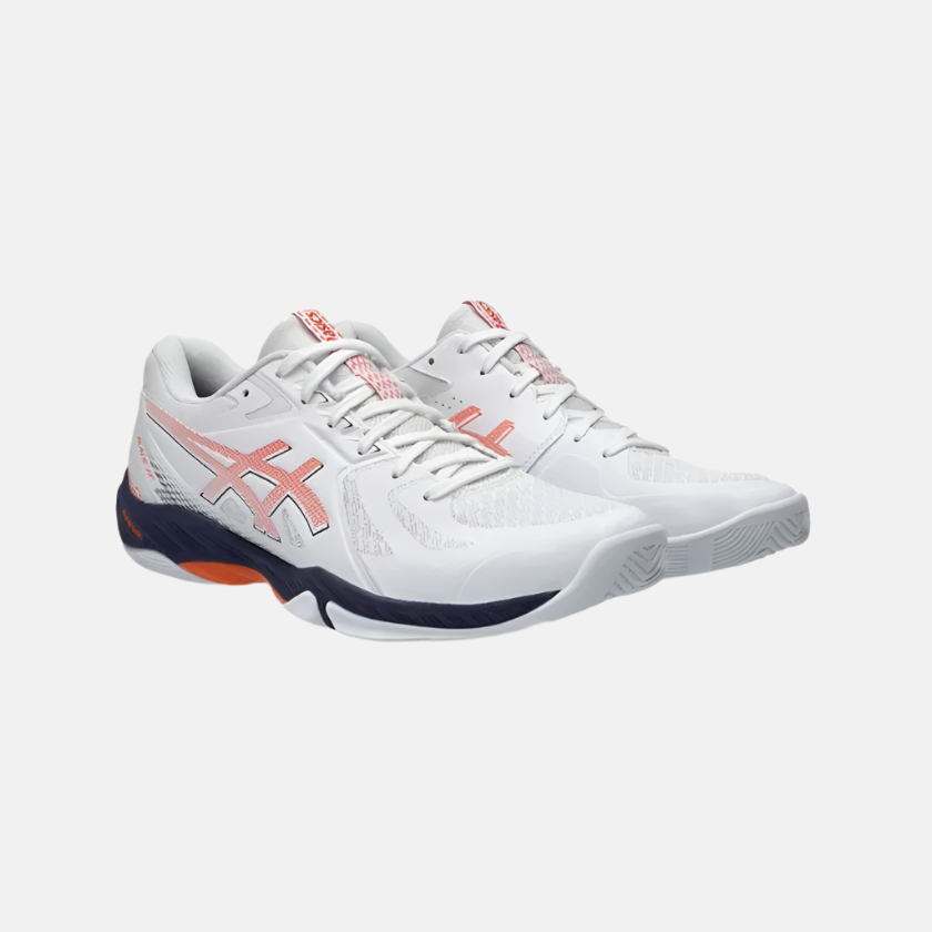 Asics BLADE FF Men's Badminton Shoes -White/Nova Orange