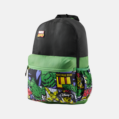 Wildcraft Wiki Pack Backpack 18.5L -Marvel Hulk Green/Dalmation White