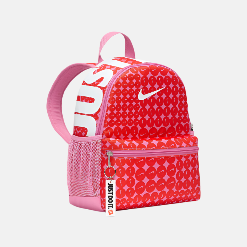 Nike Brasilia JDI Older Kids Mini Backpack (11L) -Magic Flamingo/Picante Red/White