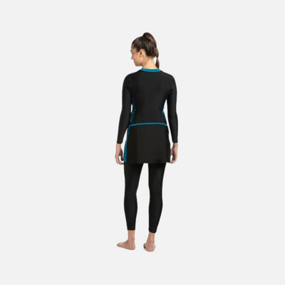 Speedo Adult Female 2Pc Full Body Suit - Black/Nordic Teal