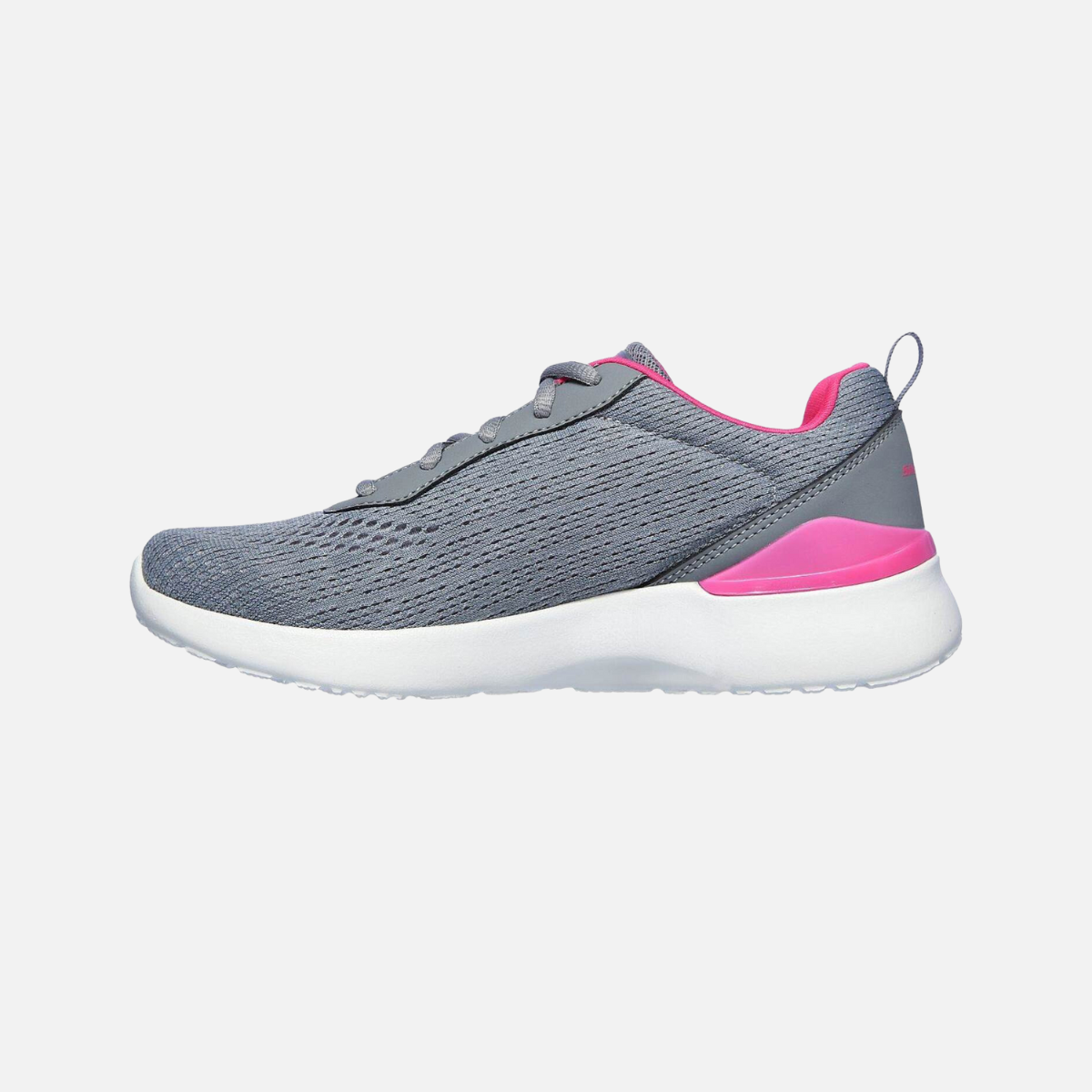 Skechers SKECH-AIR DYNAMIGHT-TOP PRIZE Women's Running Shoes -Grey/Hot Pink