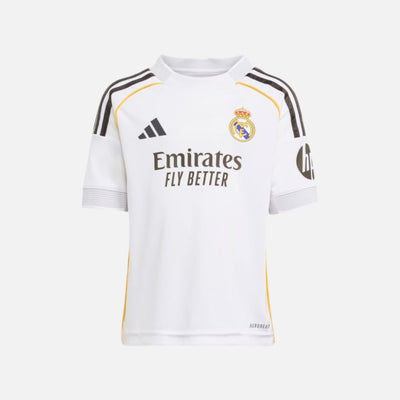 Adidas Real Madrid 25/26 Home Mini Kit Kids White