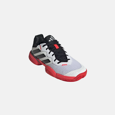 Adidas Kids’ Barricade Tennis Shoes Unisex - Cloud White/ Core Black/ Lucid Red