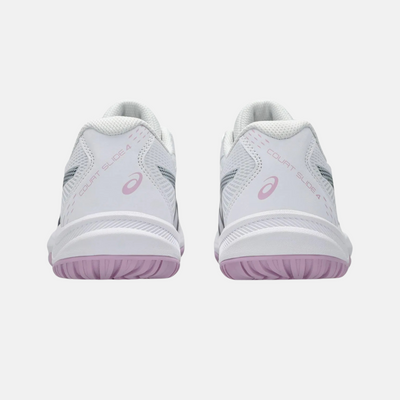 ASICS Court Slide 4 Women's Tennis Shoes – White/Indigo Fog