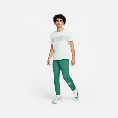 Nike Miler Flash Men's Dri-FIT UV Running Top - Barely Green