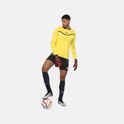 Nivia Armour Men's Goalkeeper Jersey -Lemon Yellow/Black