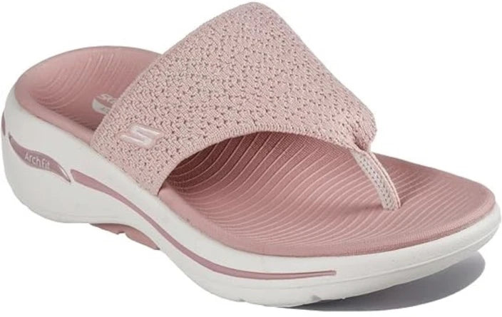 Skechers Go Walk Arch Fit Women's Lifestyle Slippers – Pink