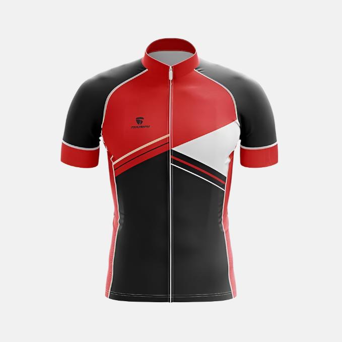 Triumph Men's Cycling Cadance Jersey -Red/Black