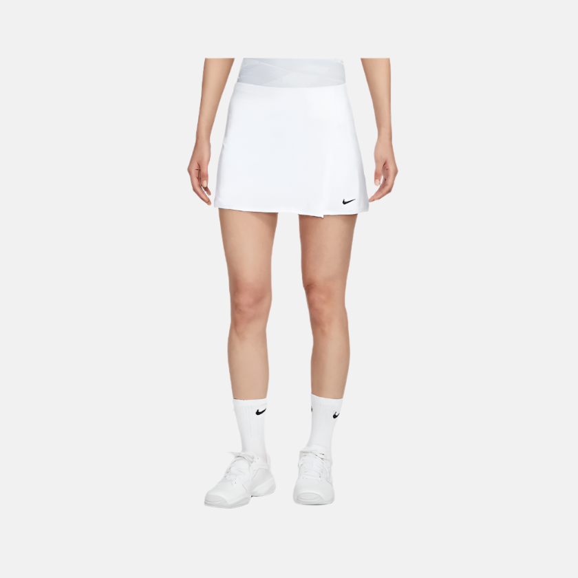 Nike Victory Dri-FIT Straight Women's Tennis Skirt -White/Black