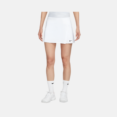 Nike Victory Dri-FIT Straight Women's Tennis Skirt -White/Black