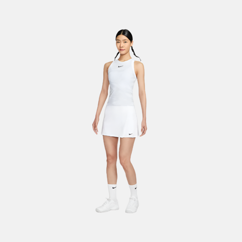 Nike Victory Dri-FIT Straight Women's Tennis Skirt -White/Black