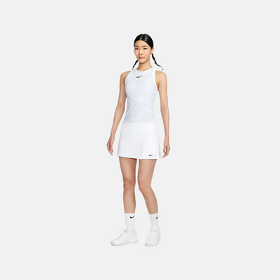 Nike Victory Dri-FIT Straight Women's Tennis Skirt -White/Black
