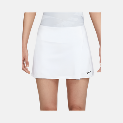 Nike Victory Dri-FIT Straight Women's Tennis Skirt -White/Black