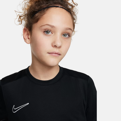 Nike Academy Big Kids' Dri-FIT Soccer Top – Black/White