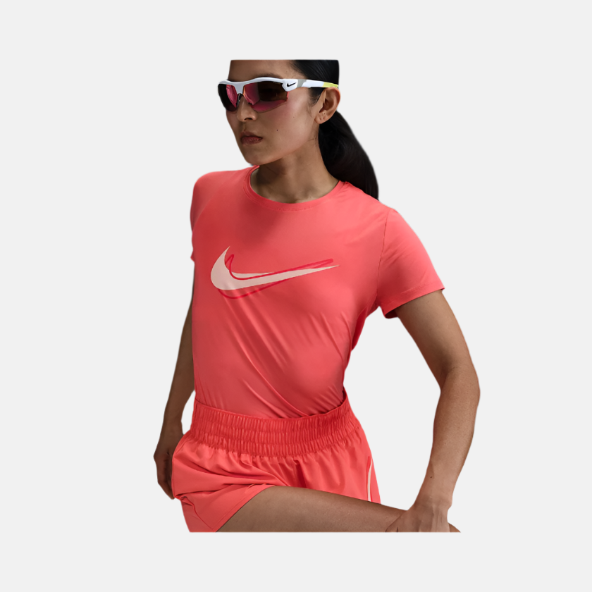 Nike One Swoosh Dri-FIT Short-Sleeve Women's Running Top -Magic Ember