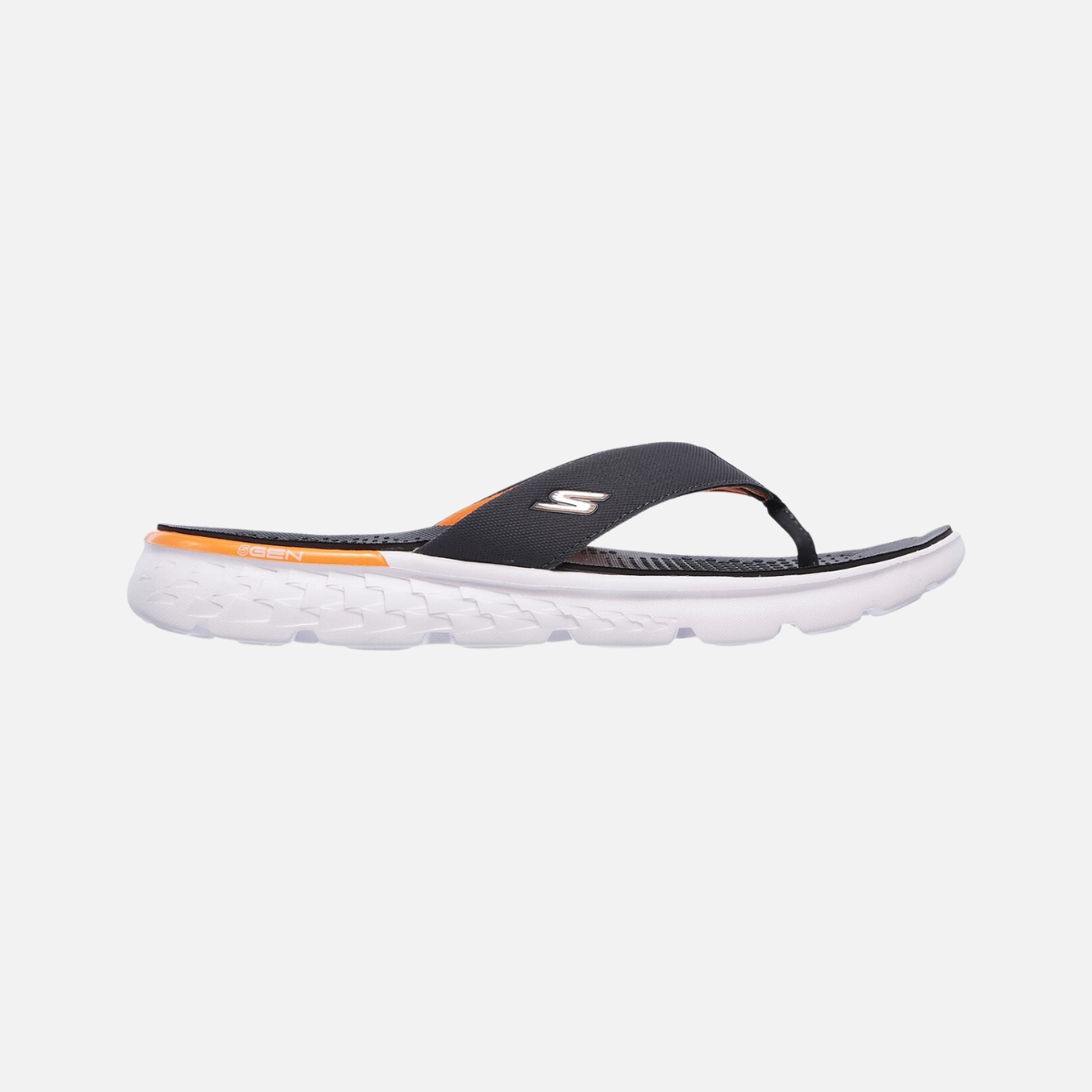 Skechers On-The-Go 400 Shore Men's Slippers -Charcoal/Orange