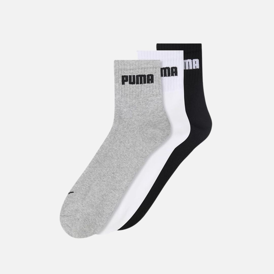 Puma Cotton Unisex-Adult Sport Quarter 3P Quarter Length Socks