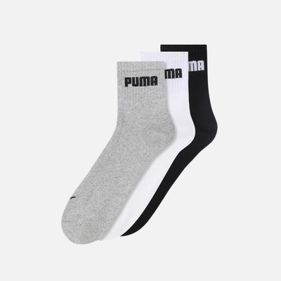 Puma Cotton Unisex-Adult Sport Quarter 3P Quarter Length Socks