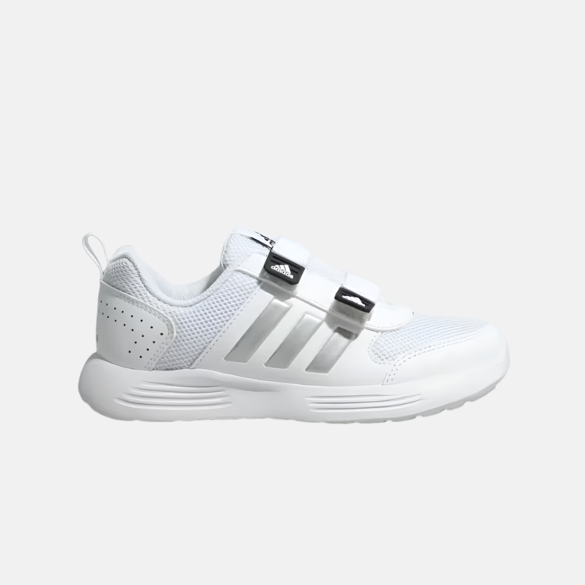 Adidas Adicaz 2.0 Kids Unisex Shoes -Cloud White/Silver Metallic/Core Black