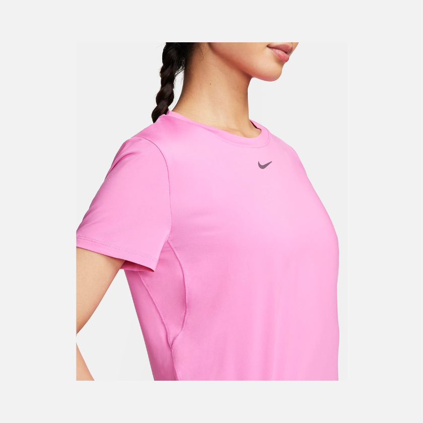 Nike One Classic Women's Dri-FIT Short-Sleeve Top -Playful Pink/Black