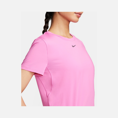 Nike One Classic Women's Dri-FIT Short-Sleeve Top -Playful Pink/Black