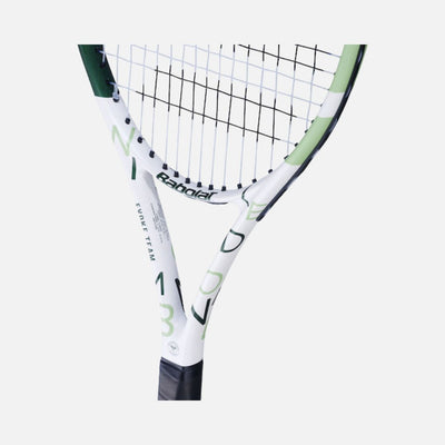 BABOLAT EVOKE TEAM WIM TENNIS RACQUET WHITE/GERRN - STRUNG