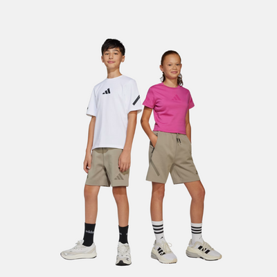 Adidas Z.N.E. Shorts Kids – Putty Beige / Simple Brown